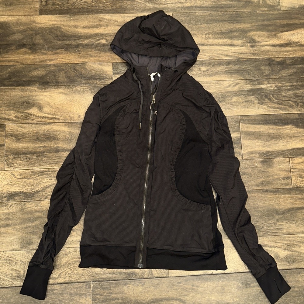 Lululemon Jacket Full-Zip Dance Studio Jacket Deep Coal Women's Size 10 Athletic